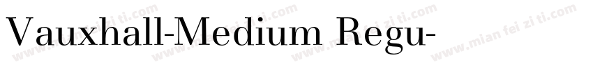 Vauxhall-Medium Regu字体转换